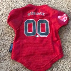 Dog size sm Redsox jersey red